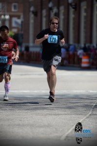 Racing toward the Finish Line at the Providence Marathon.